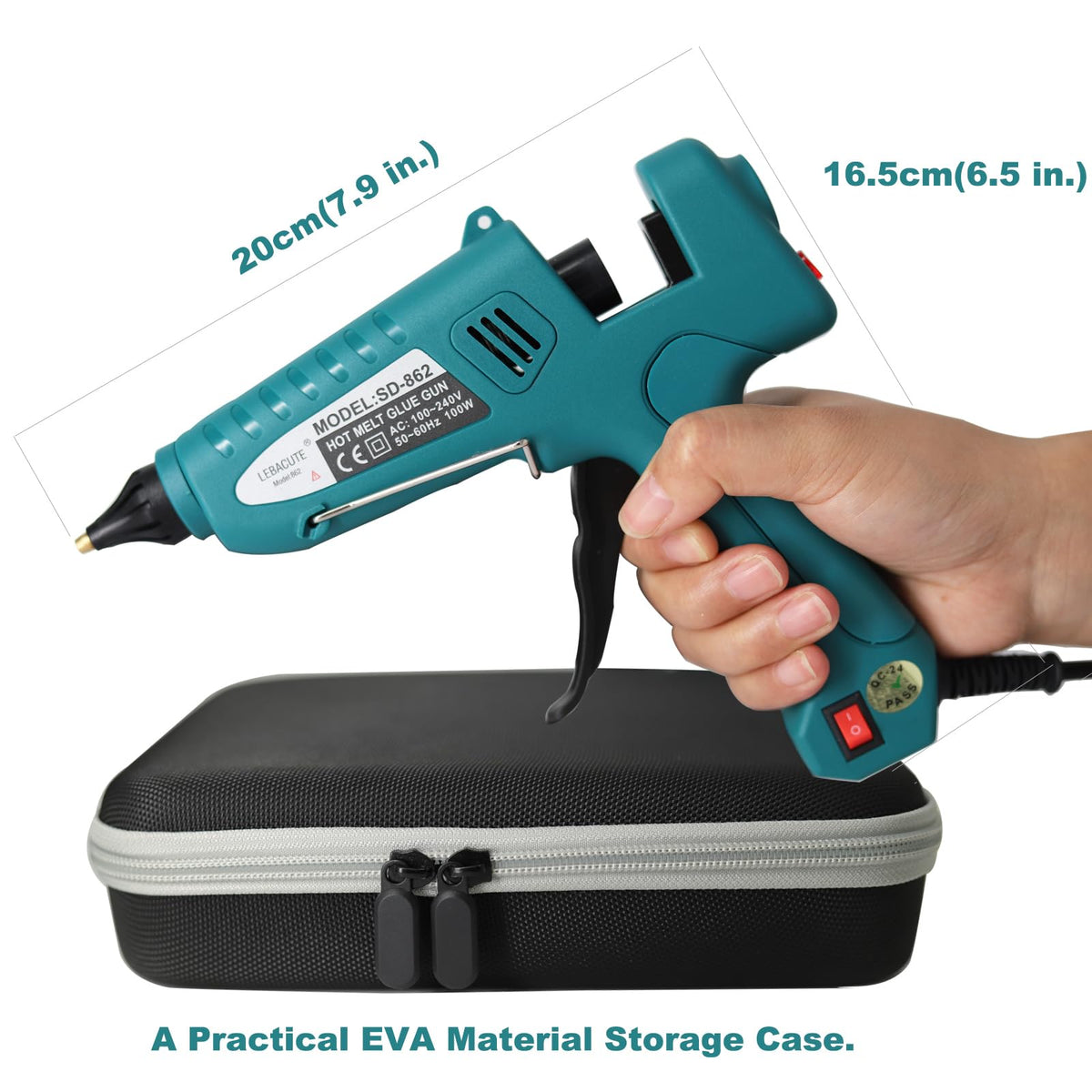 Professional Hot Glue Gun Kit, Full Size