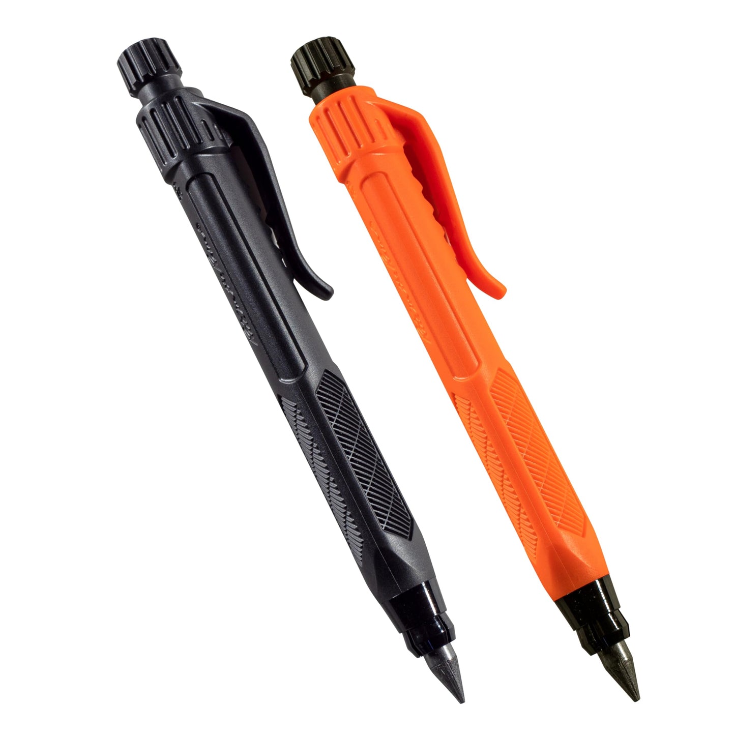 Rite in the Rain Heavy Duty Gravity-Fed Lead Holder Pencil, 5.6mm Dark (2B) Lead, Black and Orange Barrel, 2 Pack (No. 56-2)