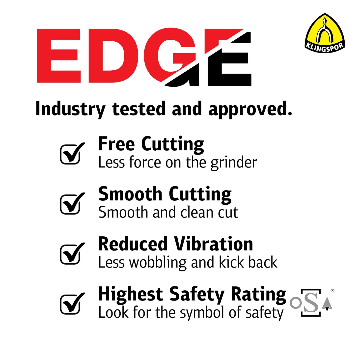 Klingspor 317820 5" x .045" x 7/8" Kronenflex Edge Cutting Wheel - Pack of 25