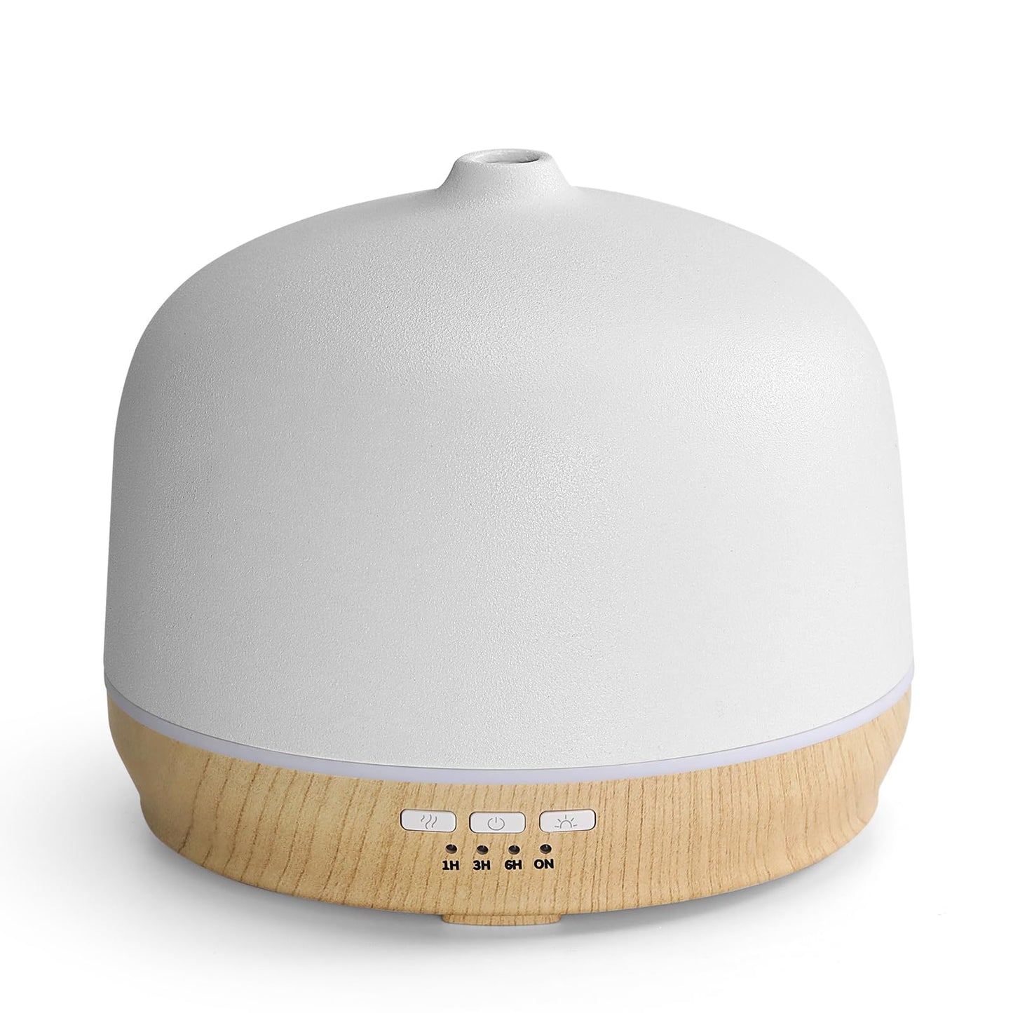 Aromatherapy Essential Oil Diffusers for Home Large Room, Ceramic Scent Air Diffuser Ultrasonic Aroma Diffuser 500ml with Timed—Wood