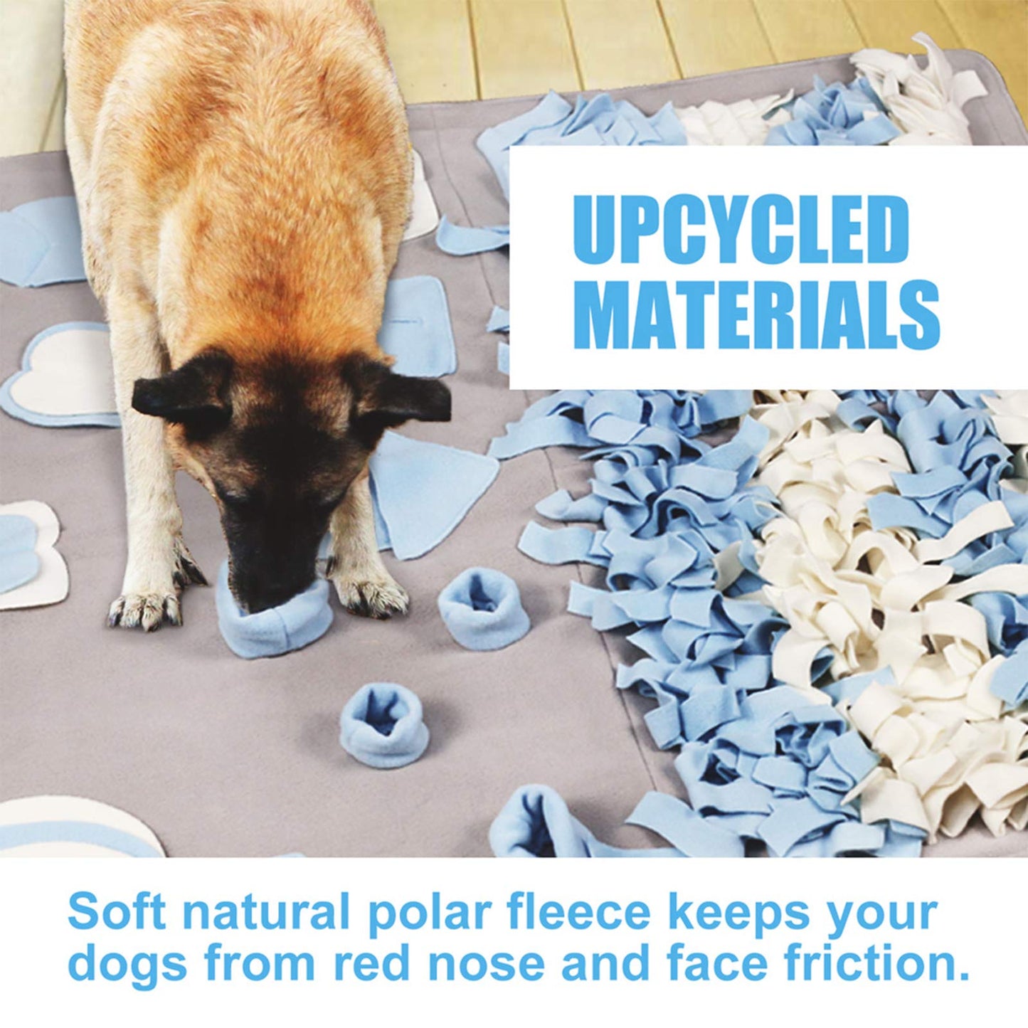 Stellaire Chern Snuffle Mat for Small Large Dogs (39.4" x 39.4") - Nosework Feeding, Easy to Fill, Machine Washable Training, Pet Activity/Toy/Play, Great for Stress Release - L