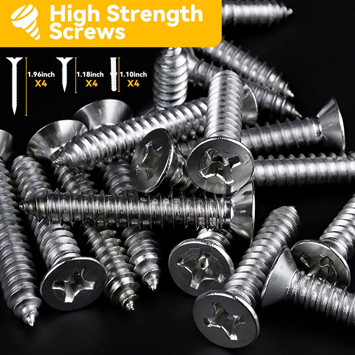 3 Pack Home Security Door Lock Withstand 800 lbs for Inward Swinging Door,Door Reinforcement Lock with 8 Screws to Prevent Unauthorized Entry, Child Proof Door Locks for Home Security and Privacy