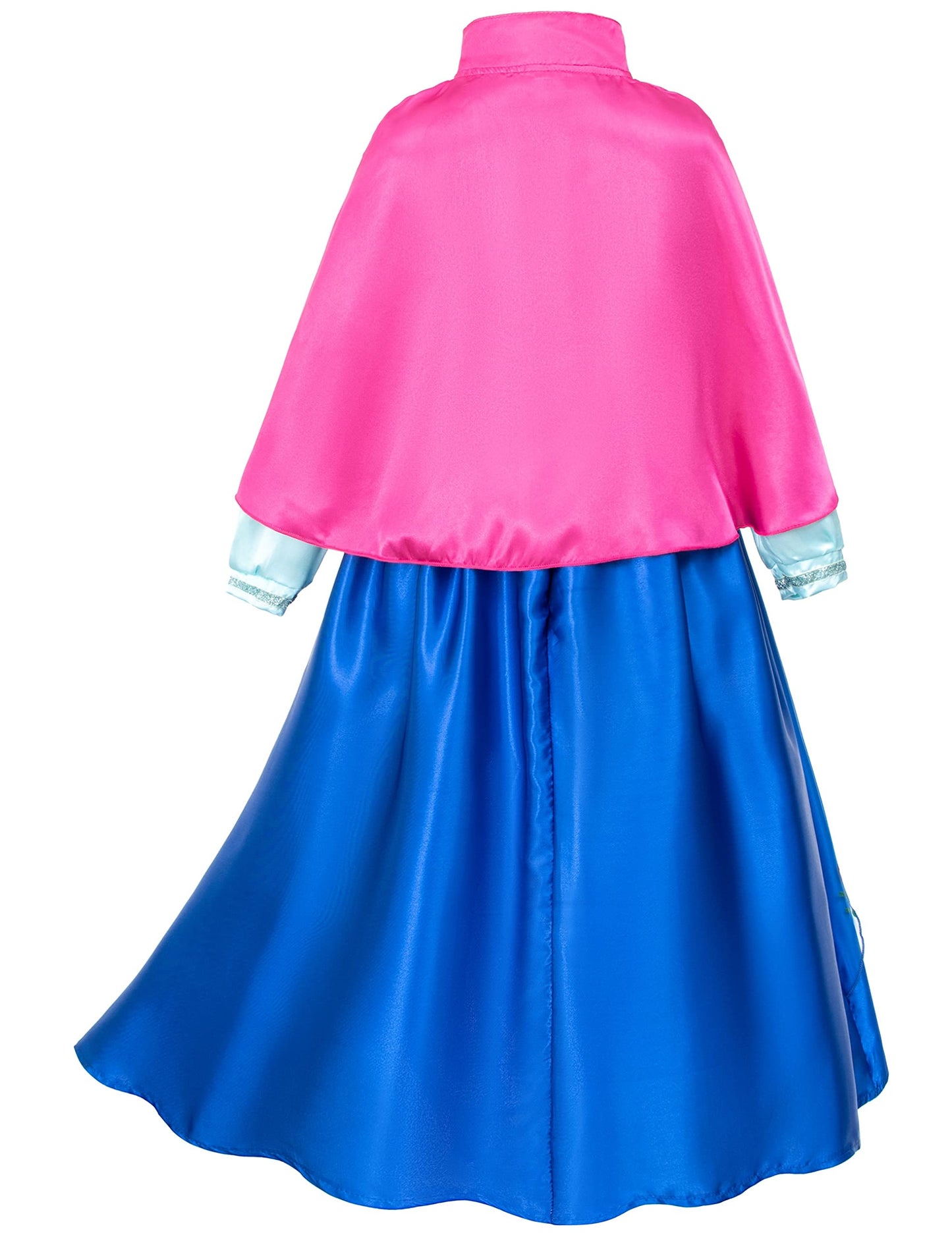 Princess Costumes Birthday Party Dress Up for Little Girls/Long Sleeve with Cape and Accessories 6-7 Years