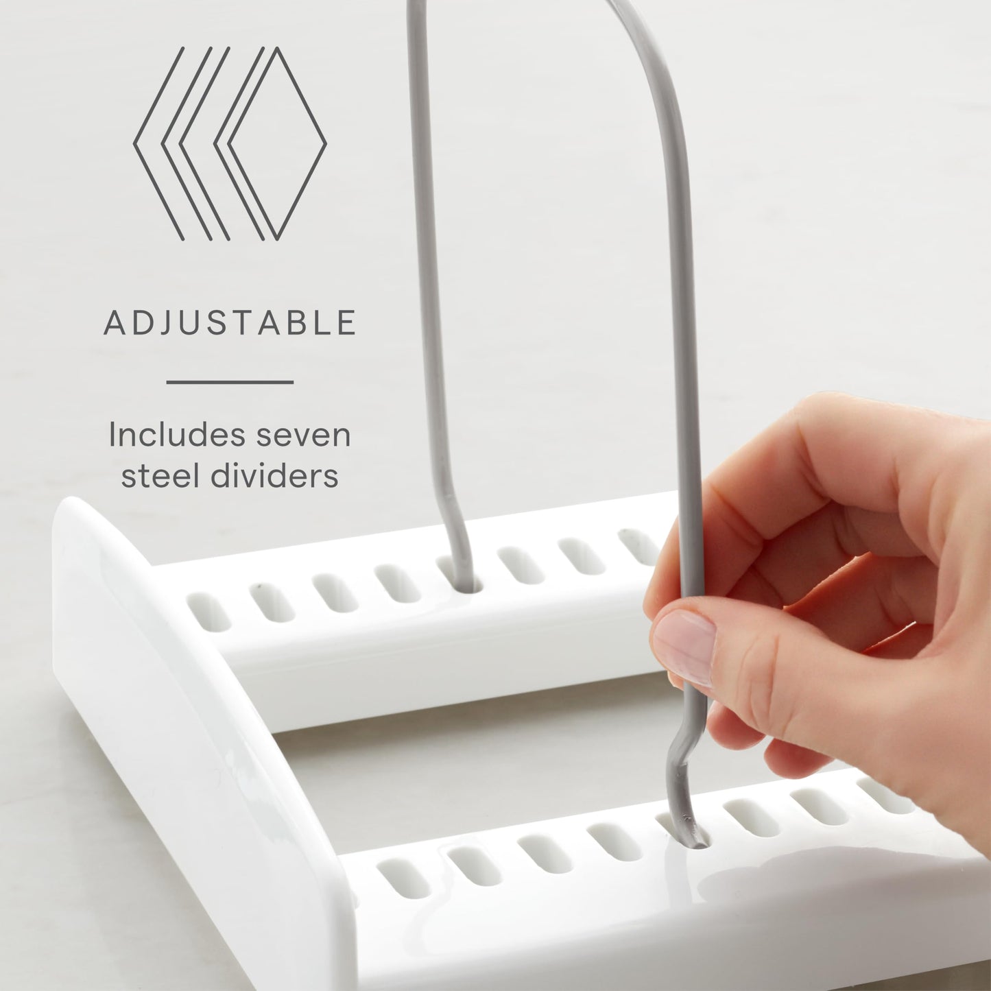 YouCopia Bakeware Storemore Adjustable Rack, Standard, White