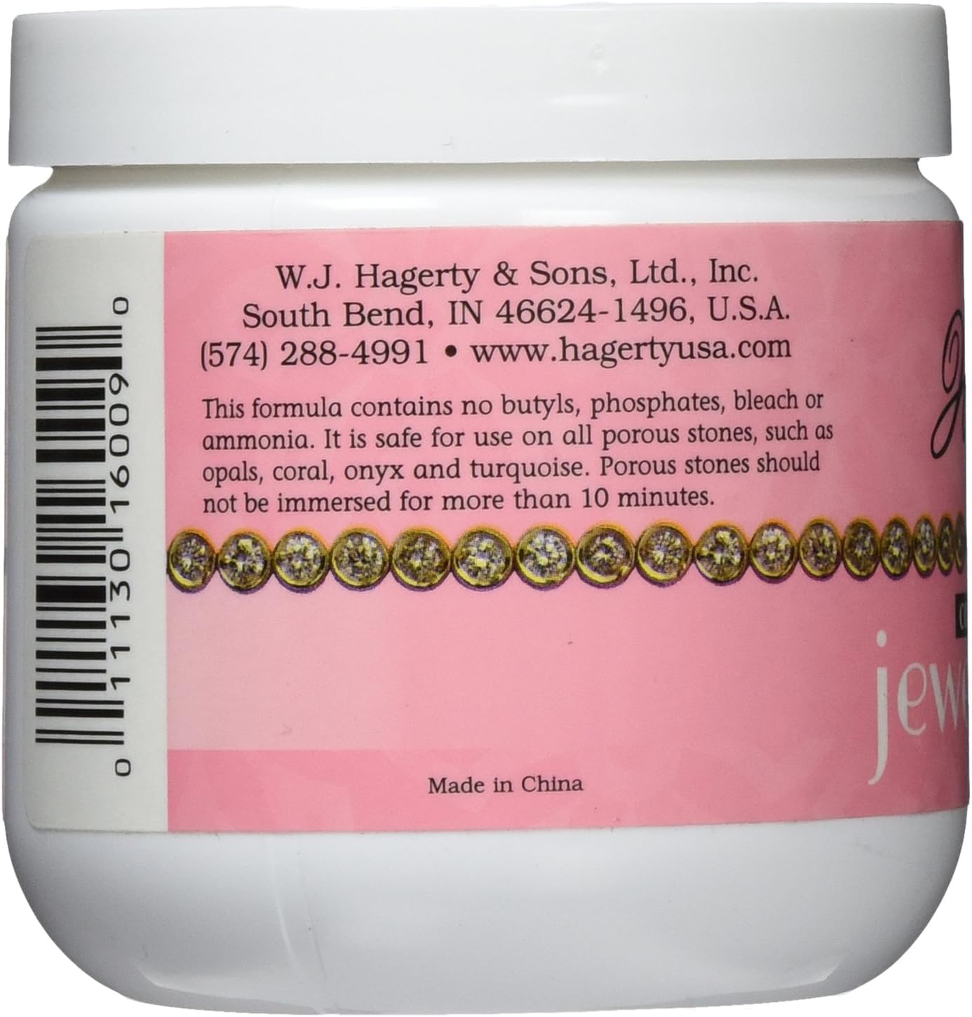 Hagerty Jewel Clean Concentrate, Jewelry Cleaner Solution with Brush and Dipping Basket for Diamonds, Gold, Platinum, and More, Kosher Certified Jewelry Cleaner, 8 Oz.