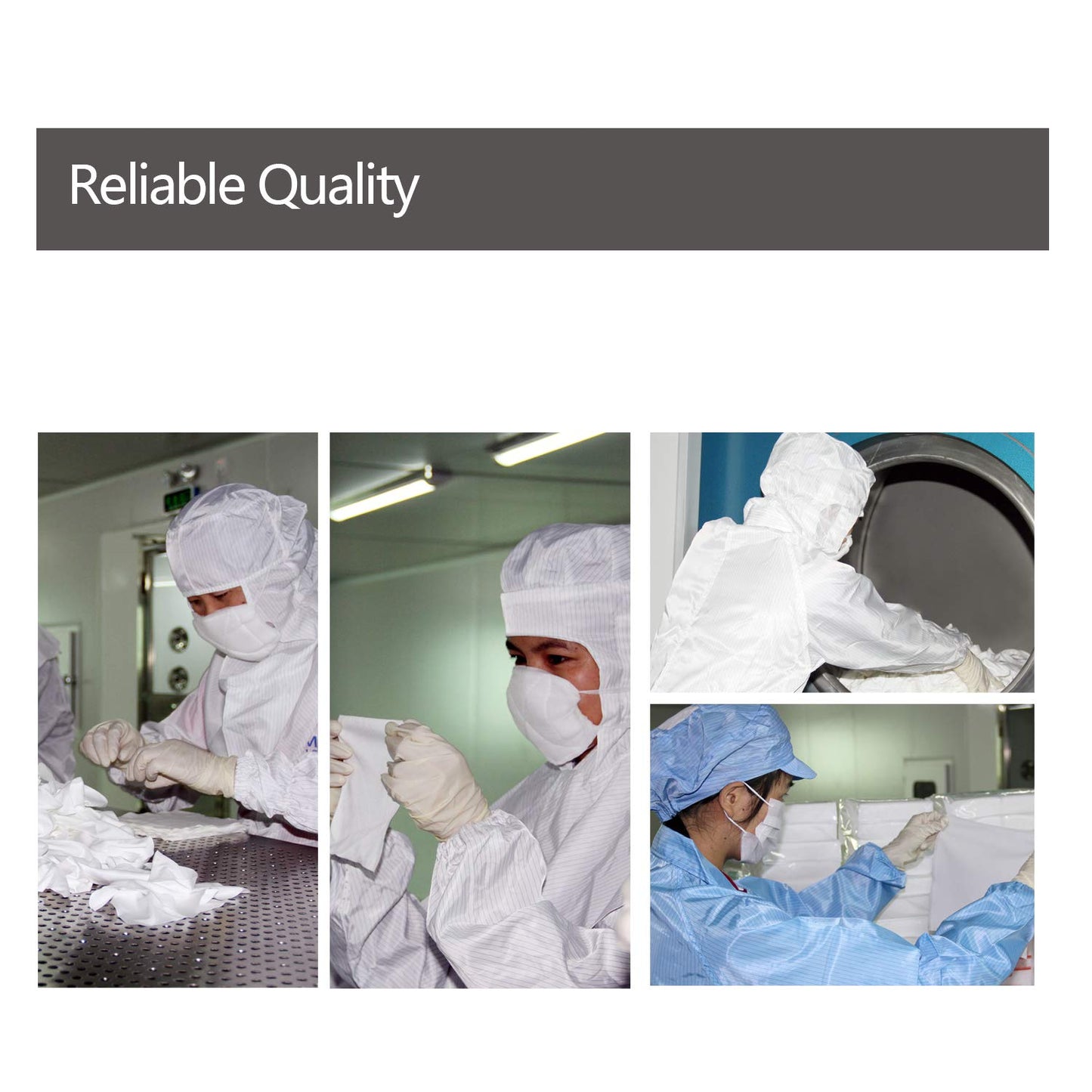 AAWipes Cleanroom Cloth Wipes 9"x9" (Bag of 150 Pcs) Double Knit 100% Polyester Wipers Lint Free Cloths with Ultra-fine Filaments, Laser Sealed Edge, Class 100 Cloths, Ultra-soft Wipes CP14009