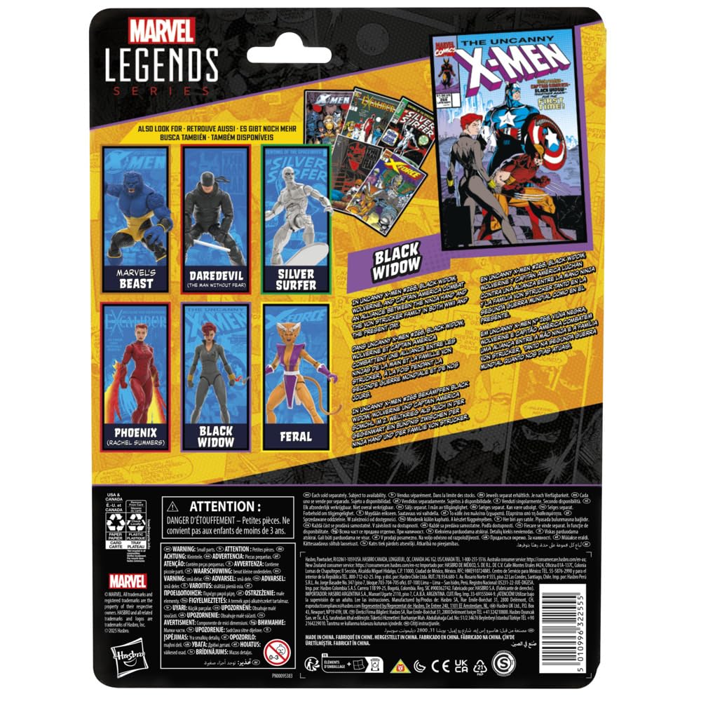 Marvel Legends Series Silver Surfer, Silver Surfer #1 (1968) and Fantastic Four Comics-Inspired Collectible 6-Inch Scale Action Figure with Character-Sized Comic Accessory