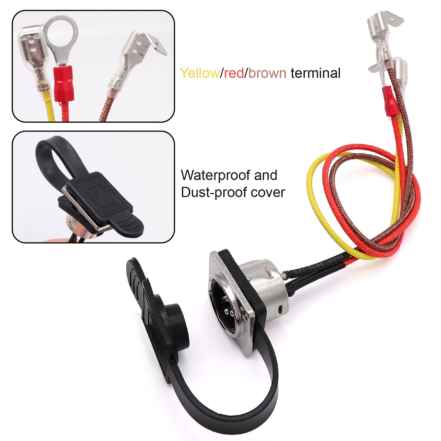 Torkettle Winch Hand Remote Controller with Control Socket Assembly for ATV UTV 12000LB Winch