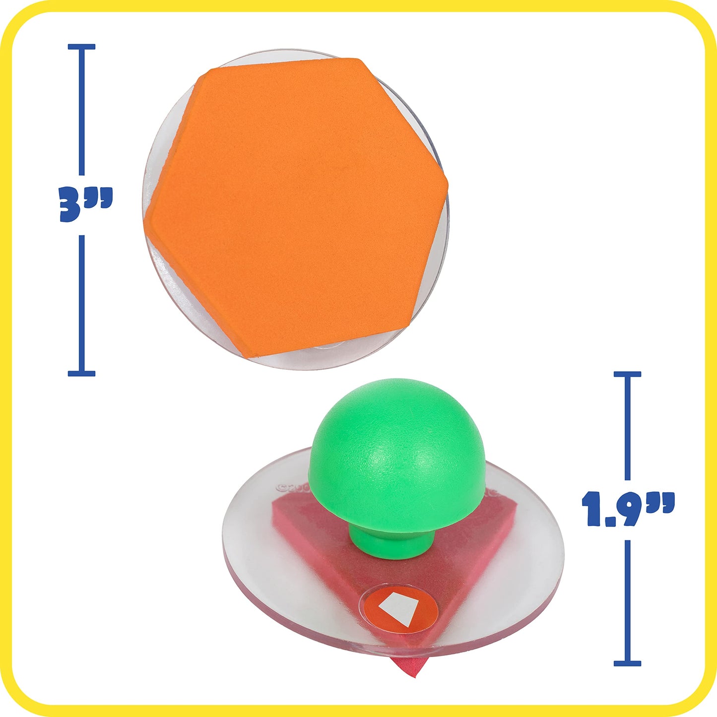 Center Enterprise CE6735 Ready to Learn Giant Geometric Shapes Solids (Pack of 10)