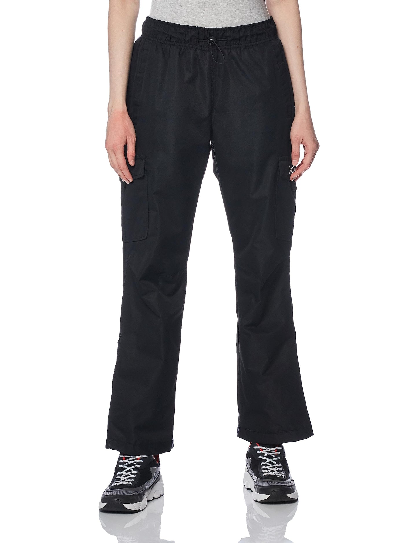 Arctix Women's Lumi Pull Over Fleece Lined Cargo Snow Pants, Black, Large (12-14) Regular