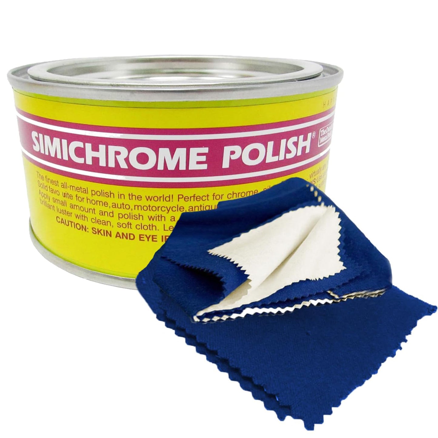 Simichrome Polish Cans 250 Grams (1 Can with Polishing Cloth)