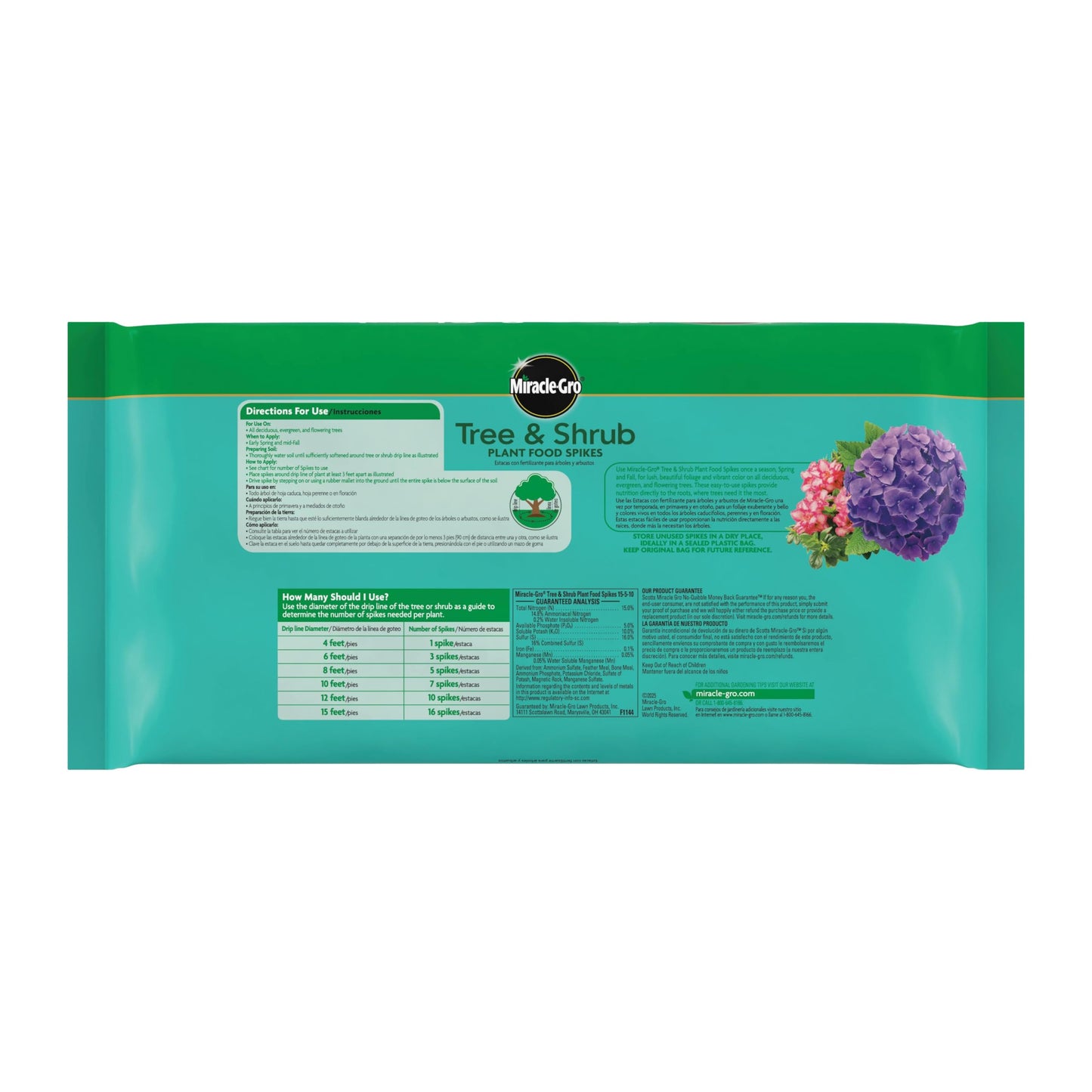 Miracle-GRO Tree & Shrub Fertilizer Spikes - 12 PK