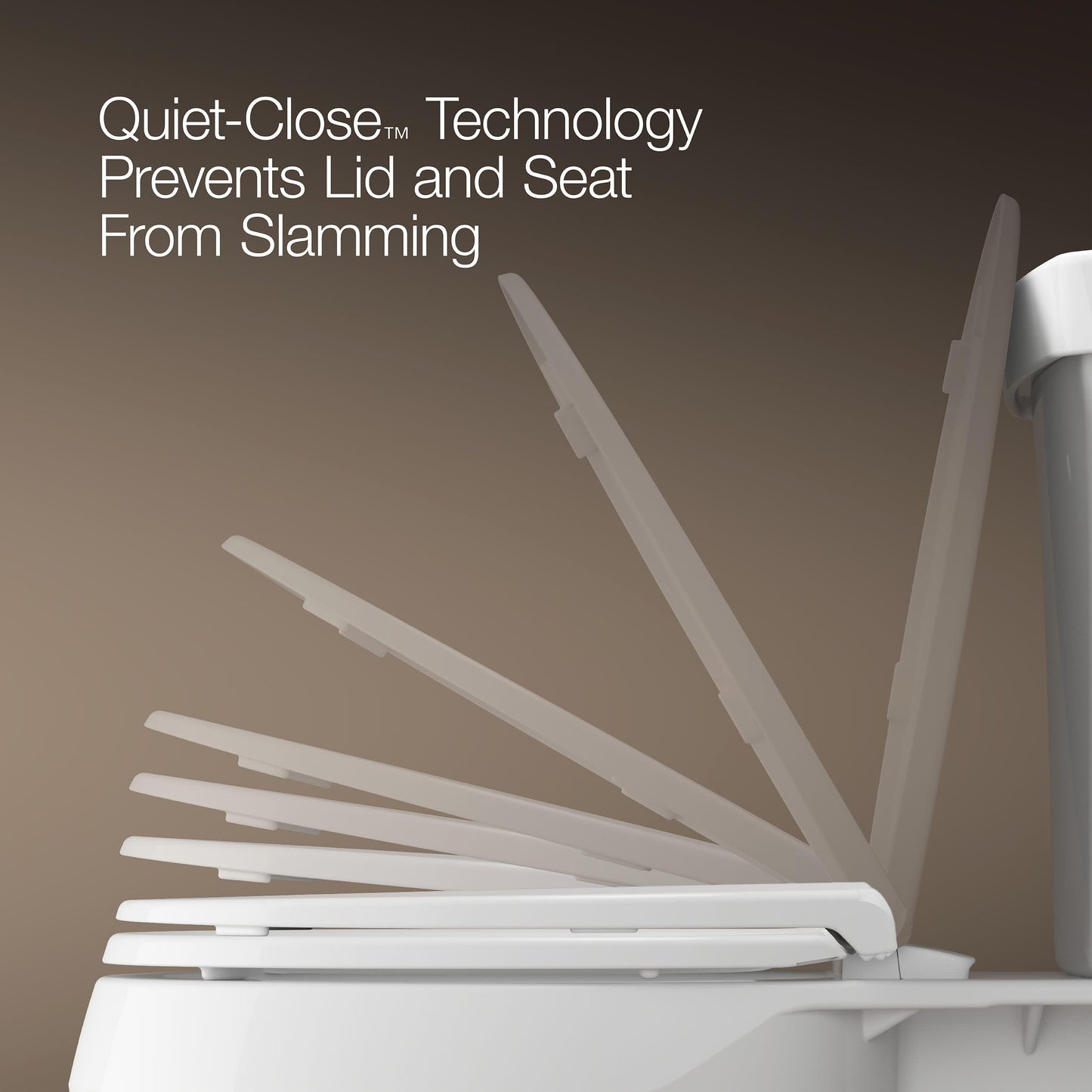 Kohler Stonewood Toilet Seat, Quiet-Close Elongated, Slow Close, Wooden Toilet Seat