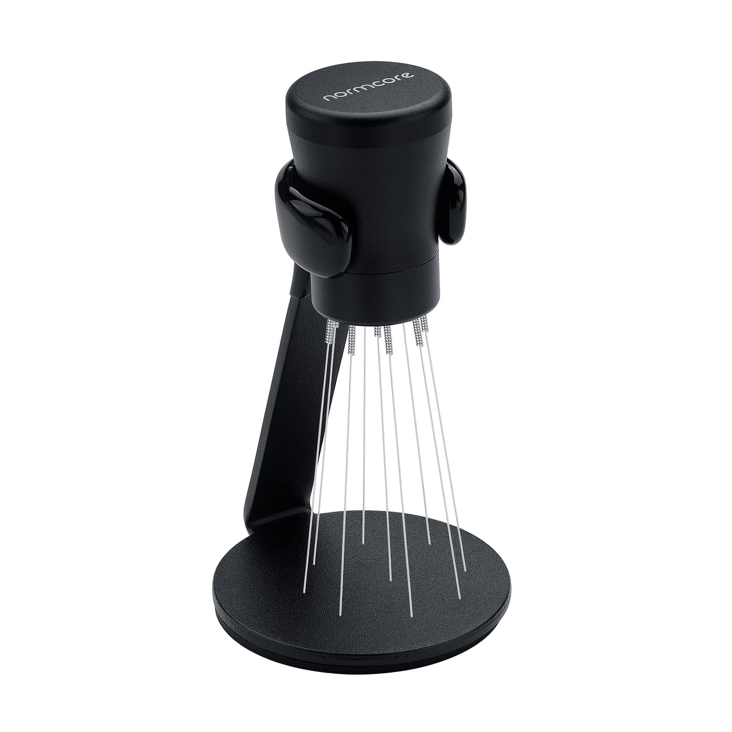 Normcore WDT Distribution Tool V2.1 with Stand - 0.23mm 8 Prong Espresso Distribution Tool - Magnetic Coffee Stirrer with 16 Extra Needles
