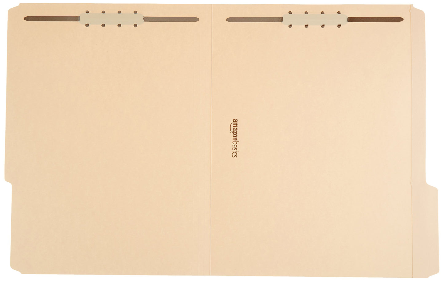 Amazon Basics Manila File Folders with Fasteners, Letter Size, 100-Pack, Light Brown