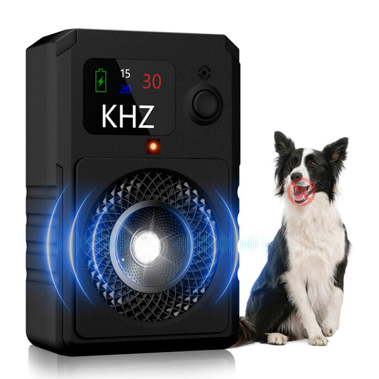 2025 Upgraded Anti Barking Device for Dogs with Display – 3 Modes Bark Deterrent up to 50FT - Rechargeable Bark Control Tool for Indoor Outdoor Training - Safe No Bark Device for Small & Large Dogs