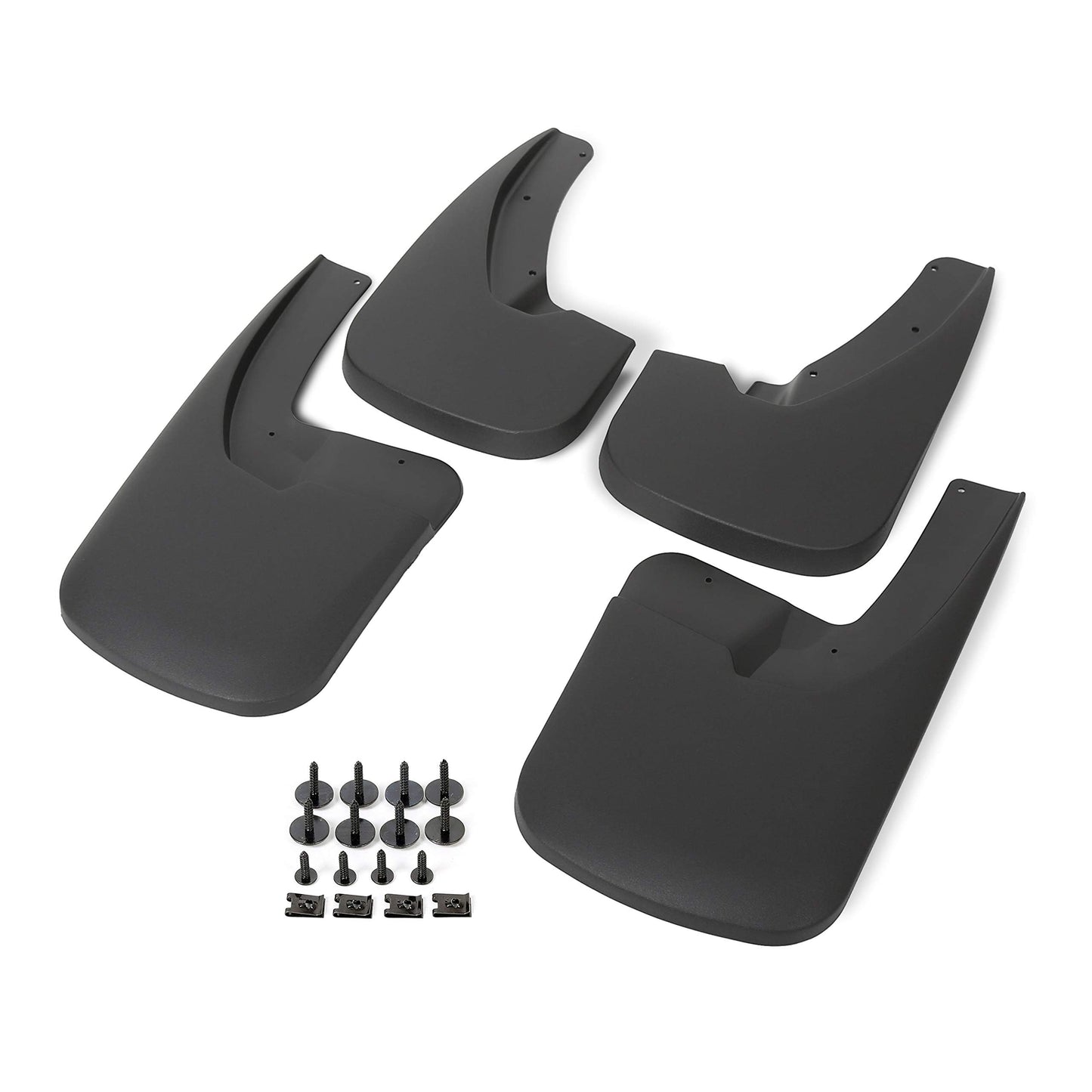 ECOTRIC Mud Flaps Guards Compatible with 2009-2018 Dodge Ram 1500 2500 3500 with Fender Flares Replacement for 82214137 Front & Rear Splash Guards