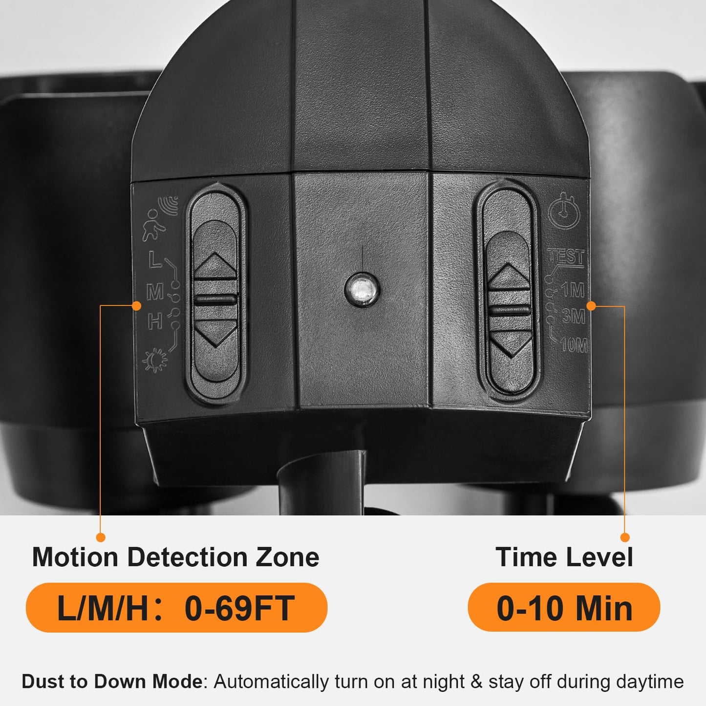 CELAVY 15W 1500 Lumen LED Security Lights with Motion Sensor Outdoor, 3000K/5000K Light, IP65 Waterproof, Dusk to Dawn, Dual-Head Motion Detected Flood Wall Light for Garage Yard Porch (Black)