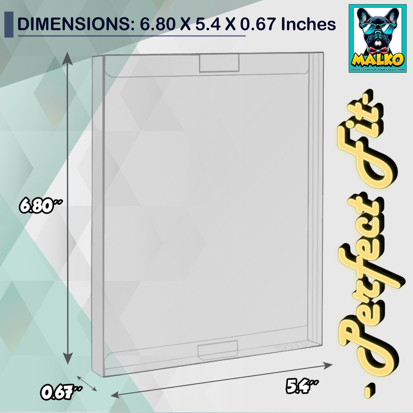 MALKO Steelbook Protector Case. Compatible with: 4K UHD | Blu-Ray | Arrow Video w/Slipcover | Criterion Blu Ray Case | PS3 & PS4 Steelbooks | 20 Pack