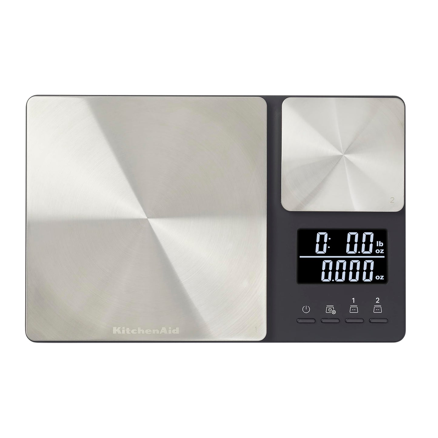 KitchenAid - Digital Kitchen Scale, Dual Platform 11 lb Capacity Food Scale for Baking & Cooking, Precision Weight Scale with Easy Read Display & Compact Durable Design (Black)