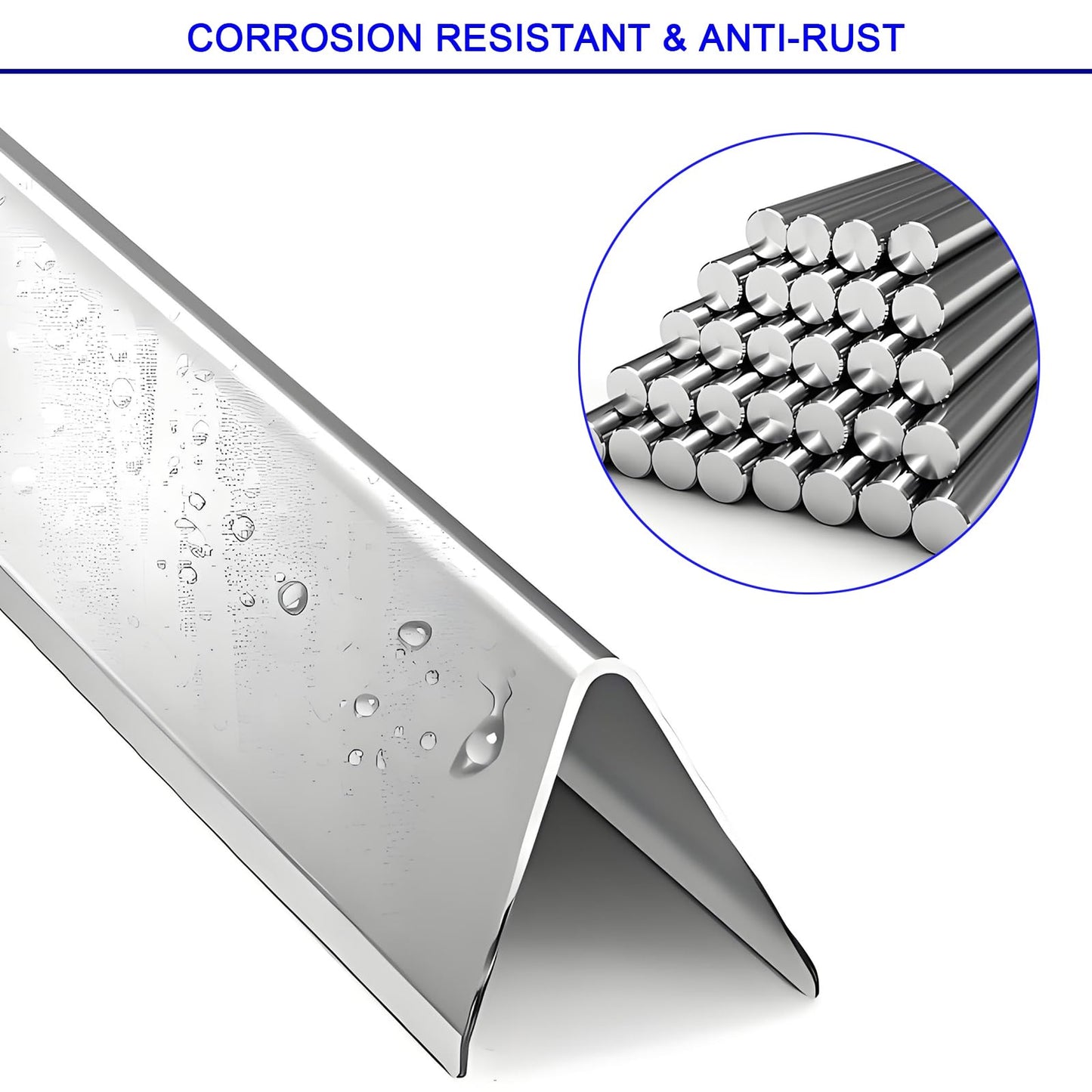 15.3" Flavorizer Bars Heat Deflector Kit for Weber Genesis 300 Series E310 E320 E330 EP310 EP320 EP330 with Front Control Knob(2011-2016), Heat Plate for Weber Genesis Grill Parts Weber 7620 7622