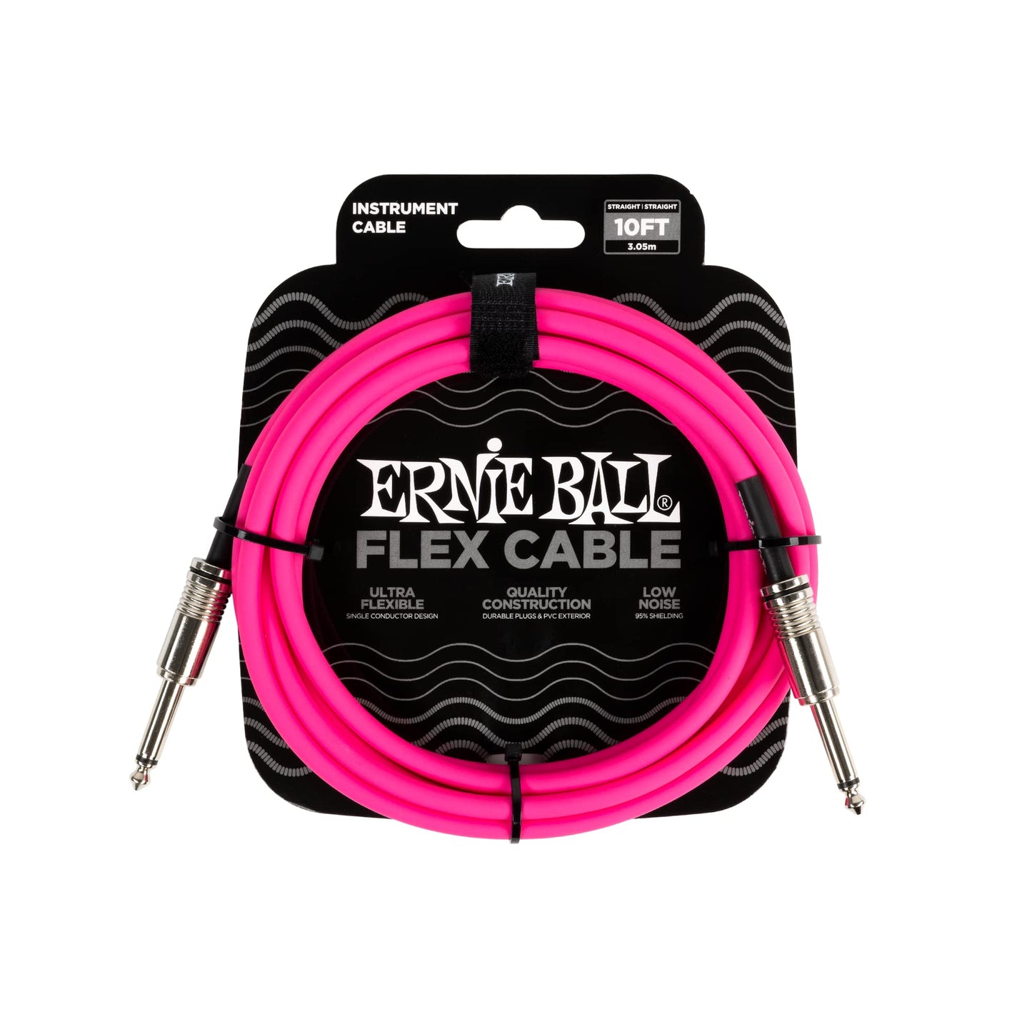Ernie Ball Instrument Cable, Pink, 10ft (P06413)
