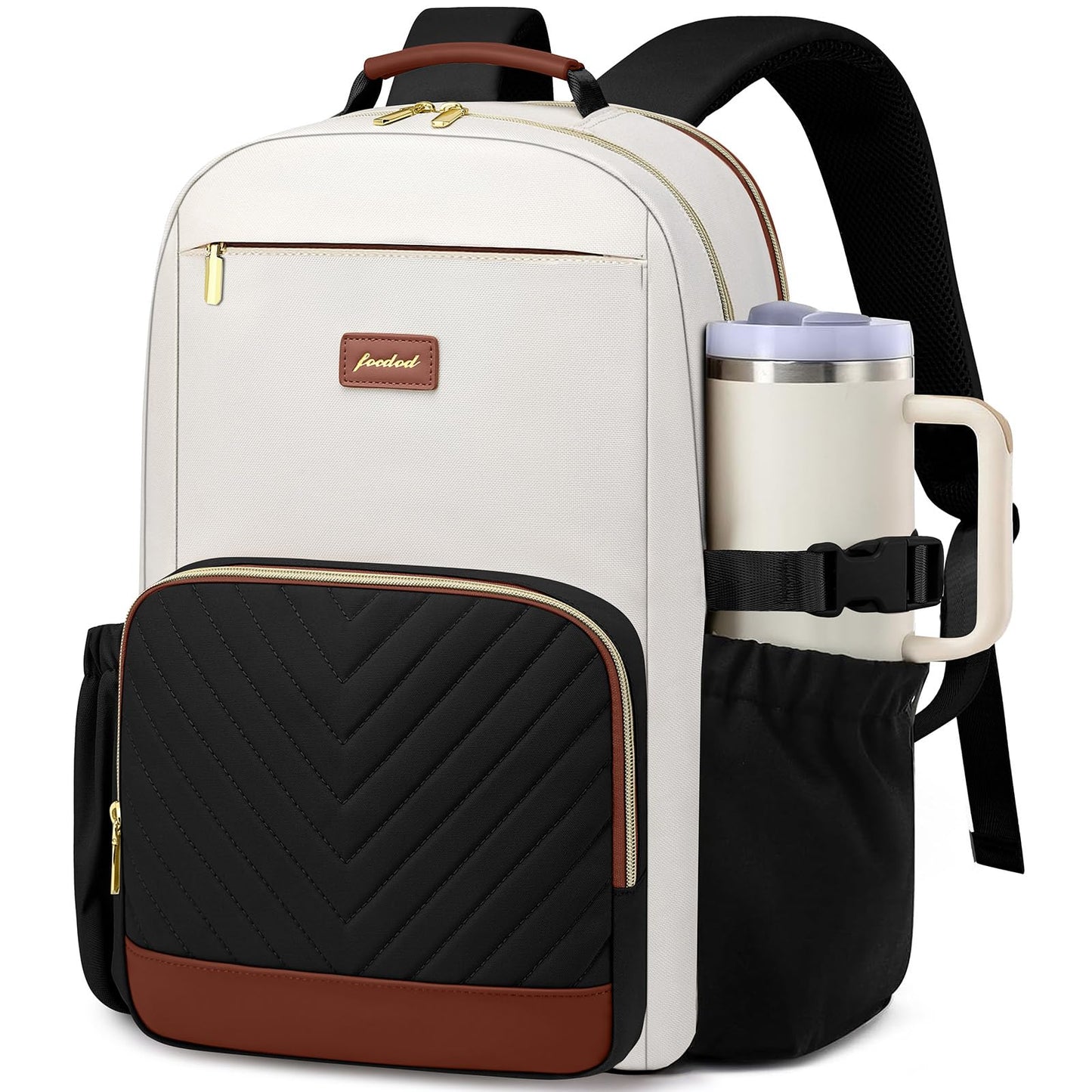 Large Laptop Backpack for Women Bookbag: 18 inch Work School Backpacks with Pocket for Large Capacity Cup & USB Charger College Book Bag Travel Business Nurse Teacher Bookbags Anti-theft Back Pack