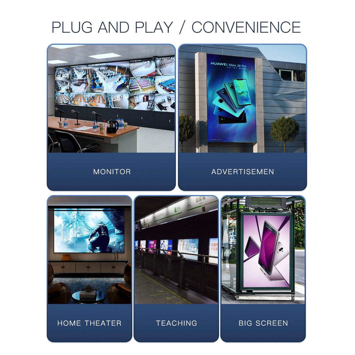 PWAY HDMI KVM Extender 1080P @ 60Hz Over Single Cat5E/6/7 Ethernet Cable Up to 50m/165ft with Loop Out & POC Function - USB Keyboard Mouse Support