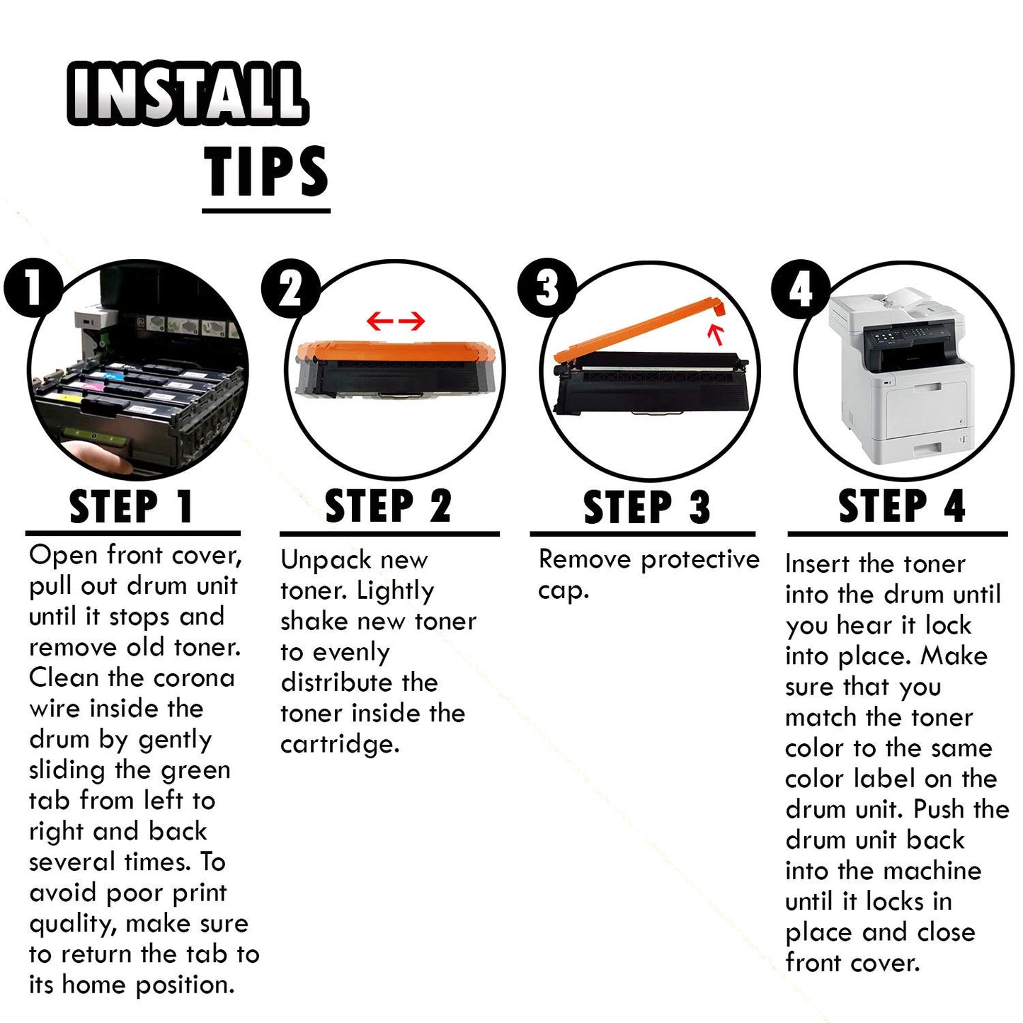 5 Inkfirst Compatible Toner Cartridges Replacement for Brother TN433 TN-433 (1 Set + 1 Black) HL-L8260CDW HL-L8360CDW HL-L8360CDWT MFC-L8610CDW MFC-L8900CDW Black Cyan Magenta Yellow