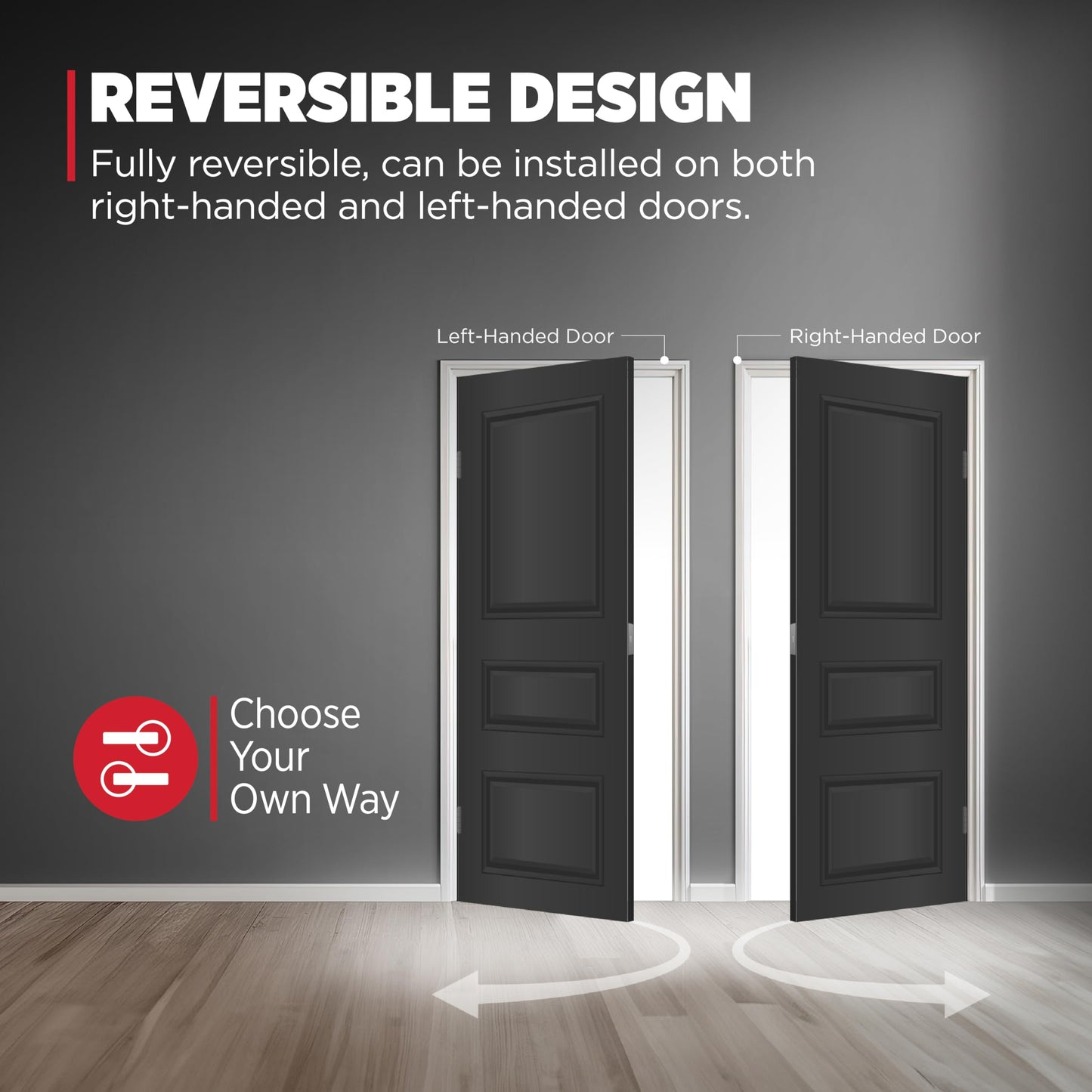 Kwikset Halifax Entry Door Handle with Lock and Key, Secure Keyed Reversible Lever Exterior, Doorlock, for Front Entrance and Bedrooms, Polished Chrome, Pick Resistant Smartkey Rekey Security
