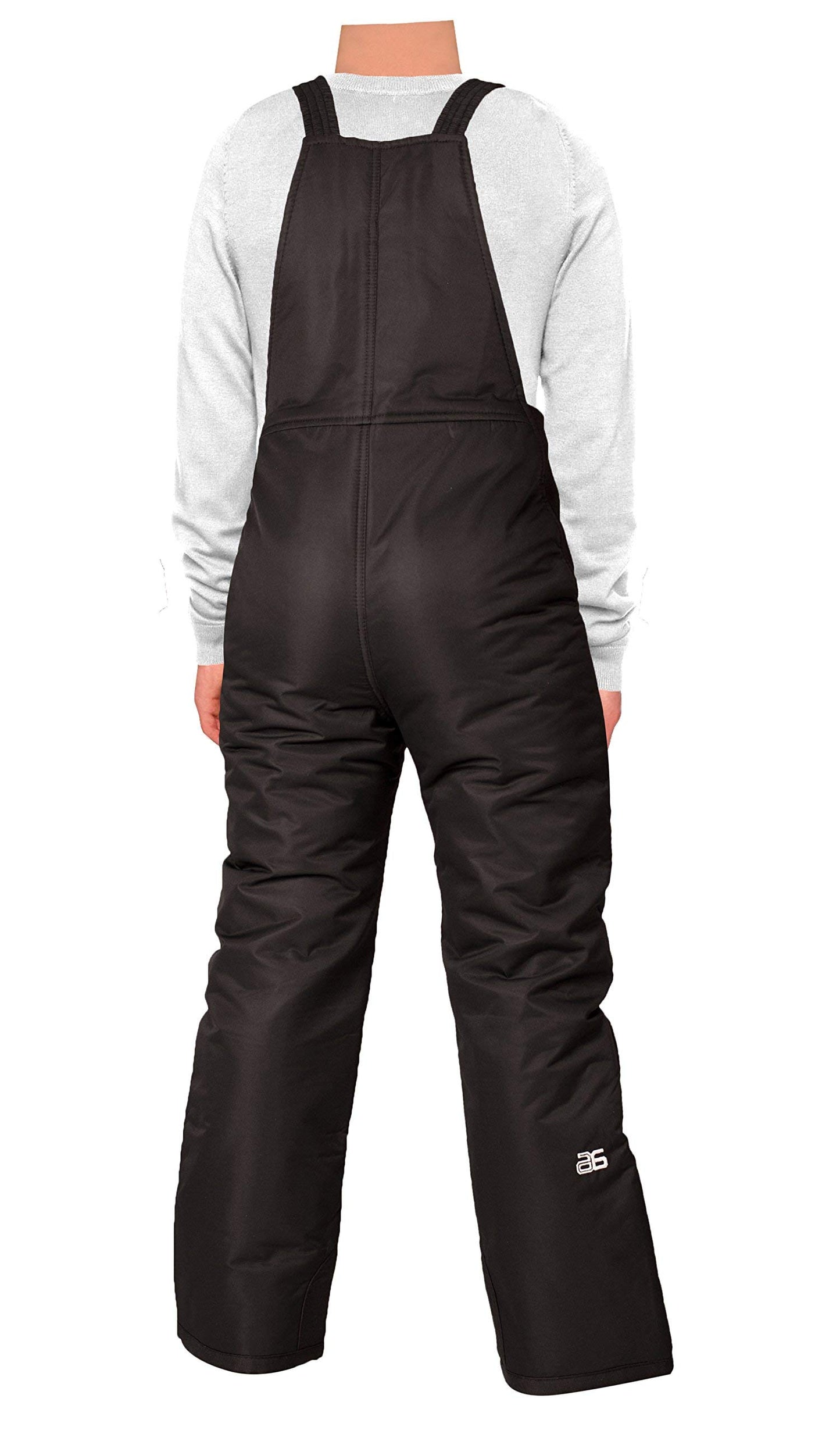 Arctix Youth Insulated Snow Bib Overalls, Black, Large Regular