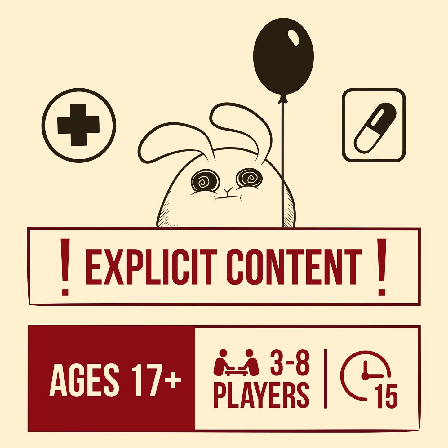 Extra Horrible Edition by Exploding Kittens - 3-8 Players - Ages 17+ - 15 Minutes to Play - Party & Family Card Game for Adults