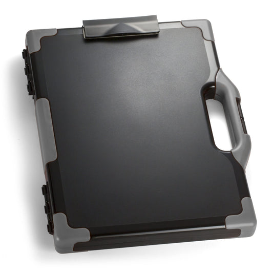 Officemate Carry All Clipboard Storage Box, Letter/Legal Size, Black and Gray (83324), 1