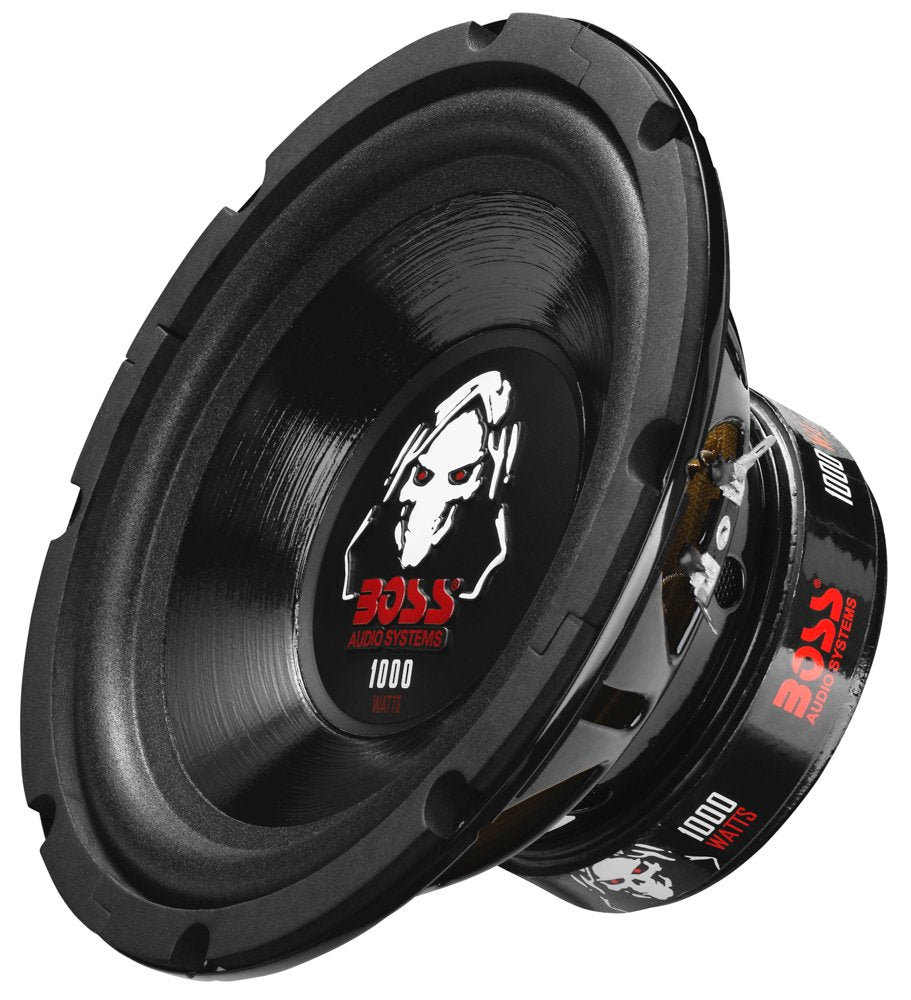 BOSS Audio Systems P80DVC 1000 Watt, 8 Inch, Dual 4 Ohm Voice Coil Car Subwoofer