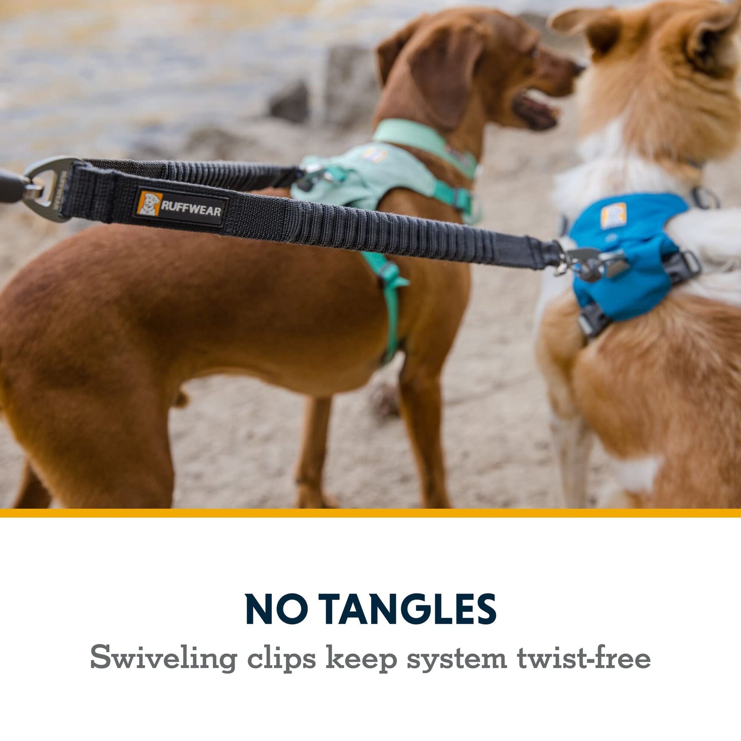 Ruffwear, Double Track Dog Leash Coupler, 2-Dog Walking System