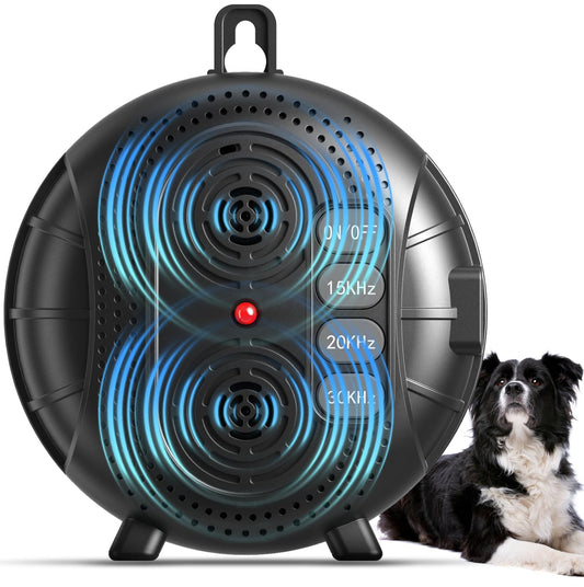 Anti Barking Device for Dogs – Rechargeable Ultrasonic Bark Box with 3 Adjustable Modes, Safe Dog Bark Deterrent Device & Dog Barking Silencer UP to 35FT for Indoor and Outdoor Use