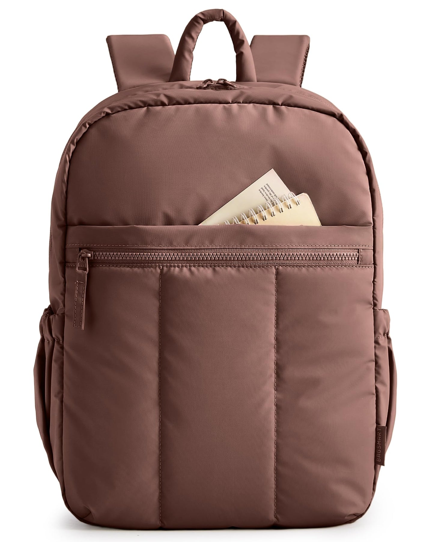 BAGSMART Travel Backpack for Women, Backpack for Women, Laptop Backpack, 15.6 In-chocolate, Standard-15.6 inch, Modern, Minimalist