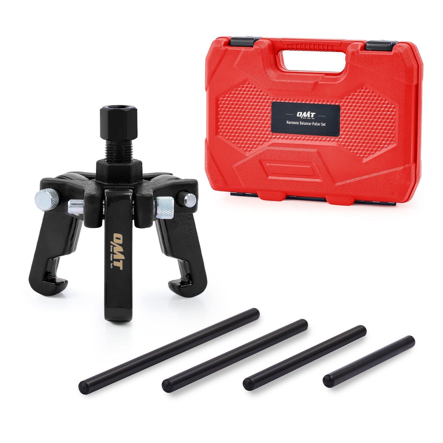 Orion Motor Tech Harmonic Balancer Puller Kit, Professional Automotive Tool Set for Removing Harmonic Dampers & Balancers, 3 Jaw Pulley Puller Set Compatible with Chevy GM Chrysler Cadillac Ford More