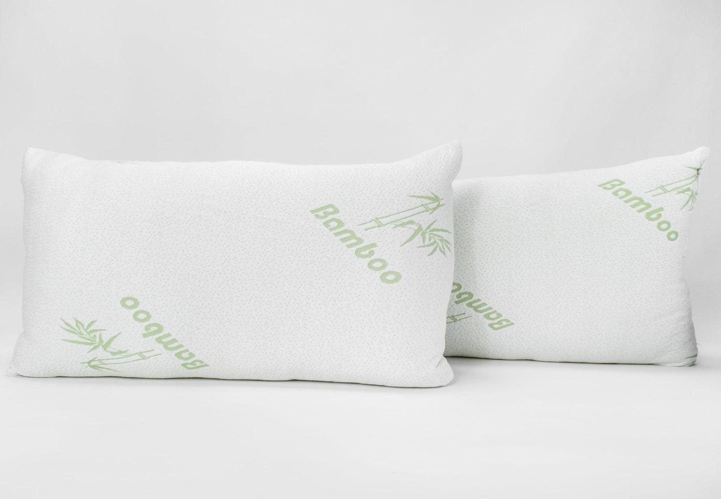 Bamboo Sleeping Bed King Size Pillow 2 Pack Made in Canada for Side, Back & Stomach Sleepers | Bamboo Premium Hotel Quality Cover Cooling Microgel Filling Supportive Pillow - 20"X36"