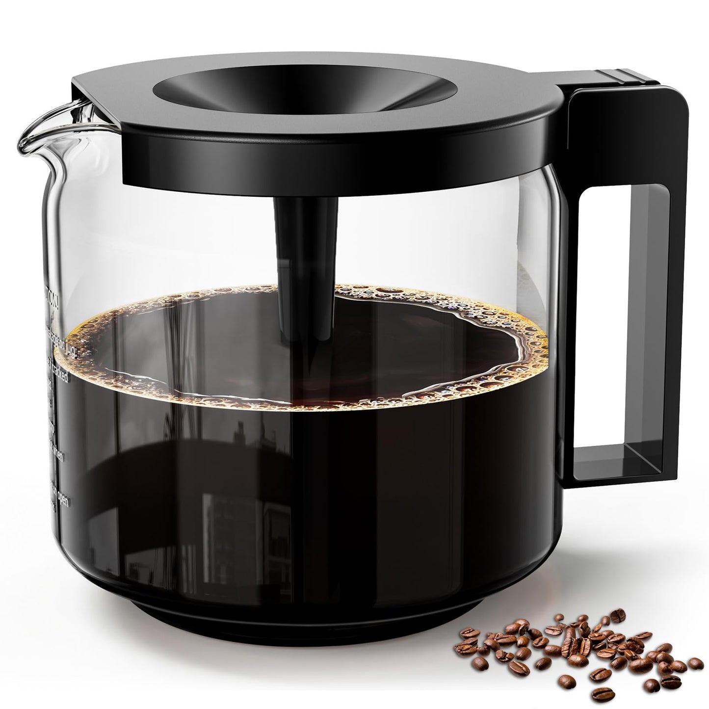 10-Cup Coffee Pot Replacement for Moccamaster Technivorm Coffee Maker (89830) 1.25L 40oz, Carafe Replacement Compatible with Technivorm Moccamaster Coffee machine,Glass Coffee Pot,Durable & Reliable