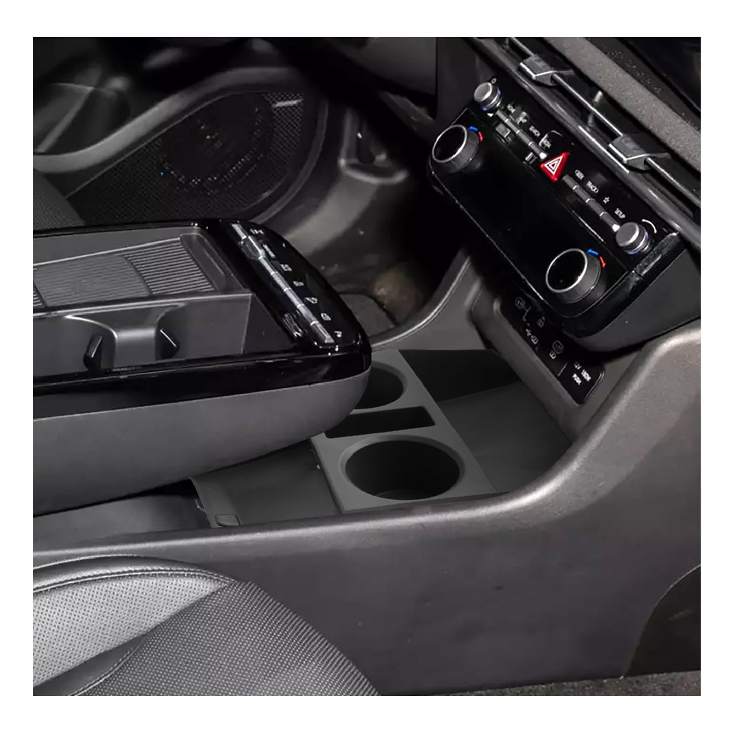 SXCY 2PCS for 2025 2026 Hyundai Tucson Center Console Organizer for 2025 2026 Hyundai Tucson (Limited) Accessories Under Console Cup Holder Tray for 2026 Tuc son Armrest Console Organizer