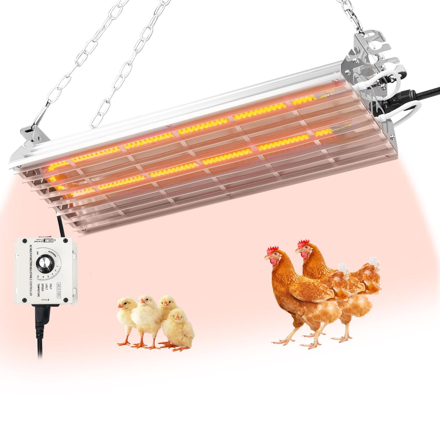XINYIQI Large Chicken Coop Heater Lamp (Upgrade Pressure Regulator)