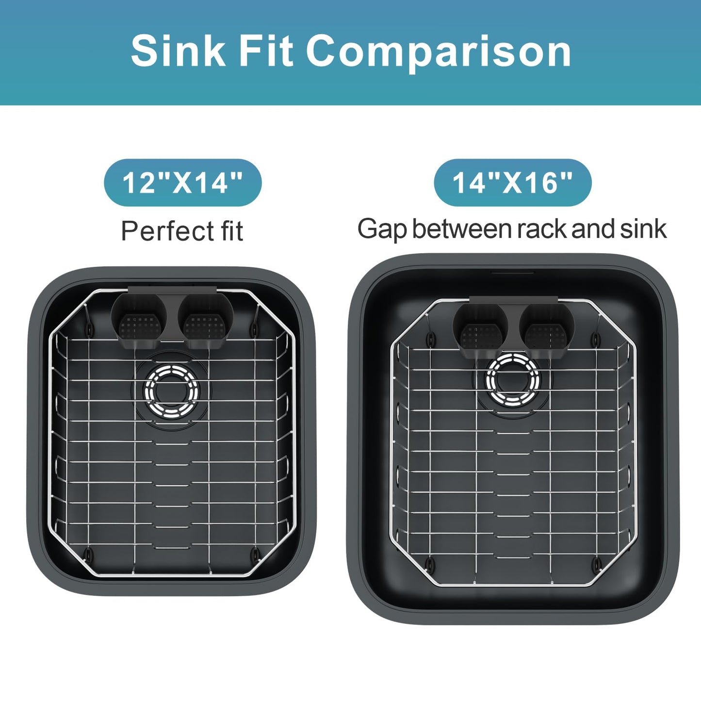 GSlife Small in Sink Dish Drying Rack - Stainless Steel Compact Dish Drainer for RV Kitchen Apartment Sink, 1–2 Person Households, 29.5 cm x 34 cm (11.6" W x 13.4" L), Silver