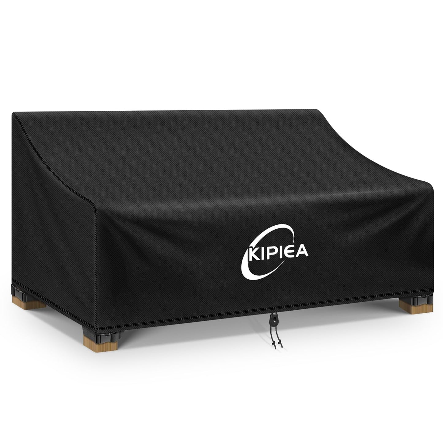 Kipiea Patio Sofa Cover Heavy Duty 420D Outdoor Couch Covers Waterproof Winter, 2-Seat Patio Furniture Cover Loveseat, Outdoor Sofa Covers with Anti UV and No Tears, No Fading (60"W x 34"D x 31"H)