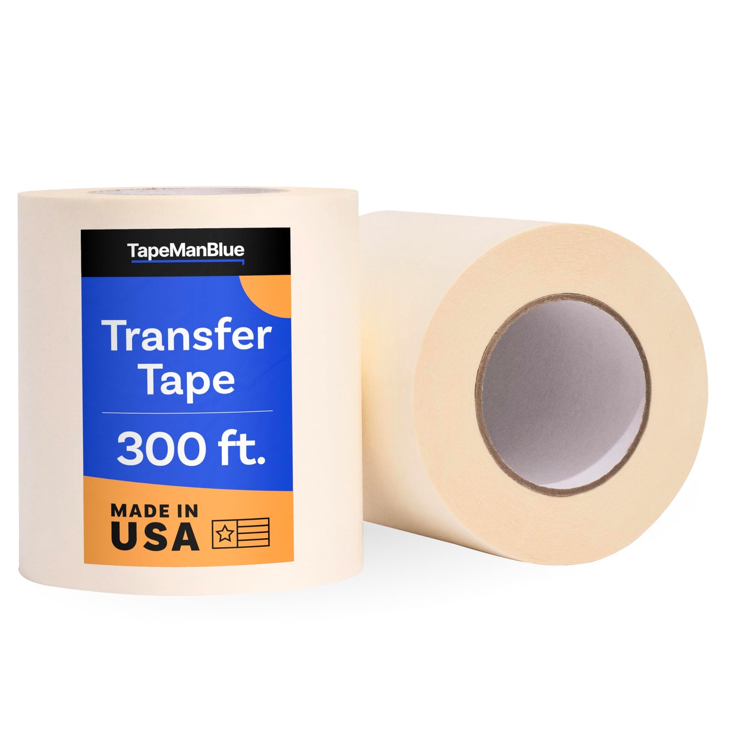 6" x 300' Roll of Paper Transfer Tape for Vinyl - Made in America, Premium-Grade With Layflat Adhesive for Cricut Crafts, Decals, and Letters