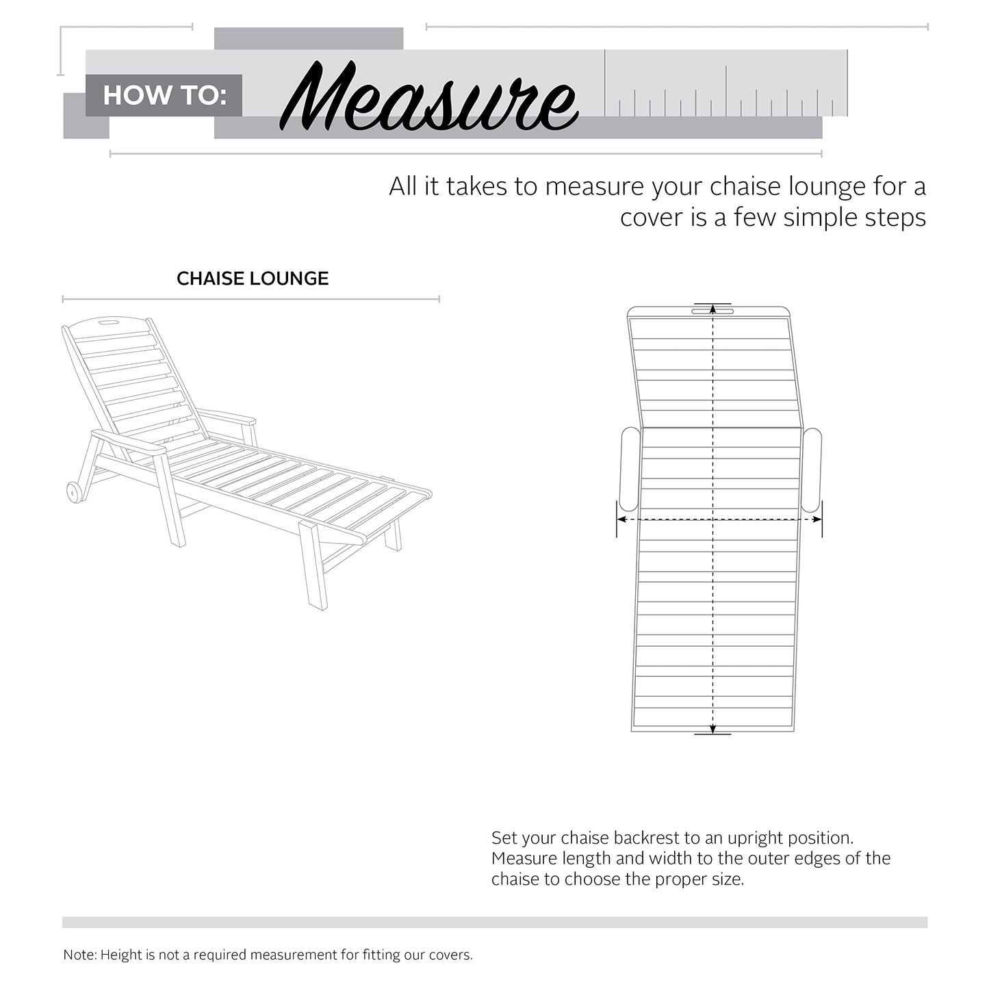 Classic Accessories Veranda Day Chaise Cover, Pebble for Wider Chaises Up to 66 Inches Long, 33.5 Inches Wide, 33 Inches High, 70962
