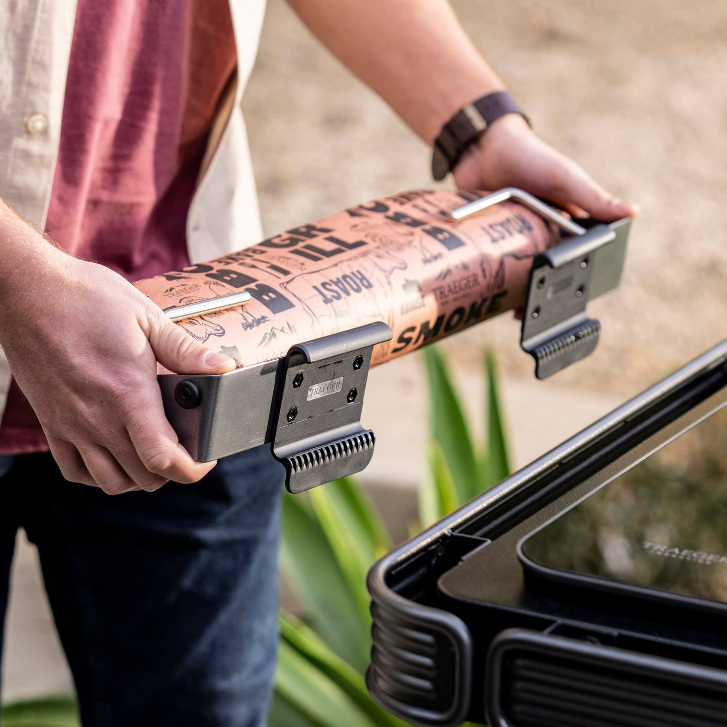 Traeger Grills P.A.L. Pop-and-Lock Roll Rack, Adjustable Holder for Paper Towels, Aluminum Foil, Butcher Paper, Easy Install, Grill Accessory, BAC644