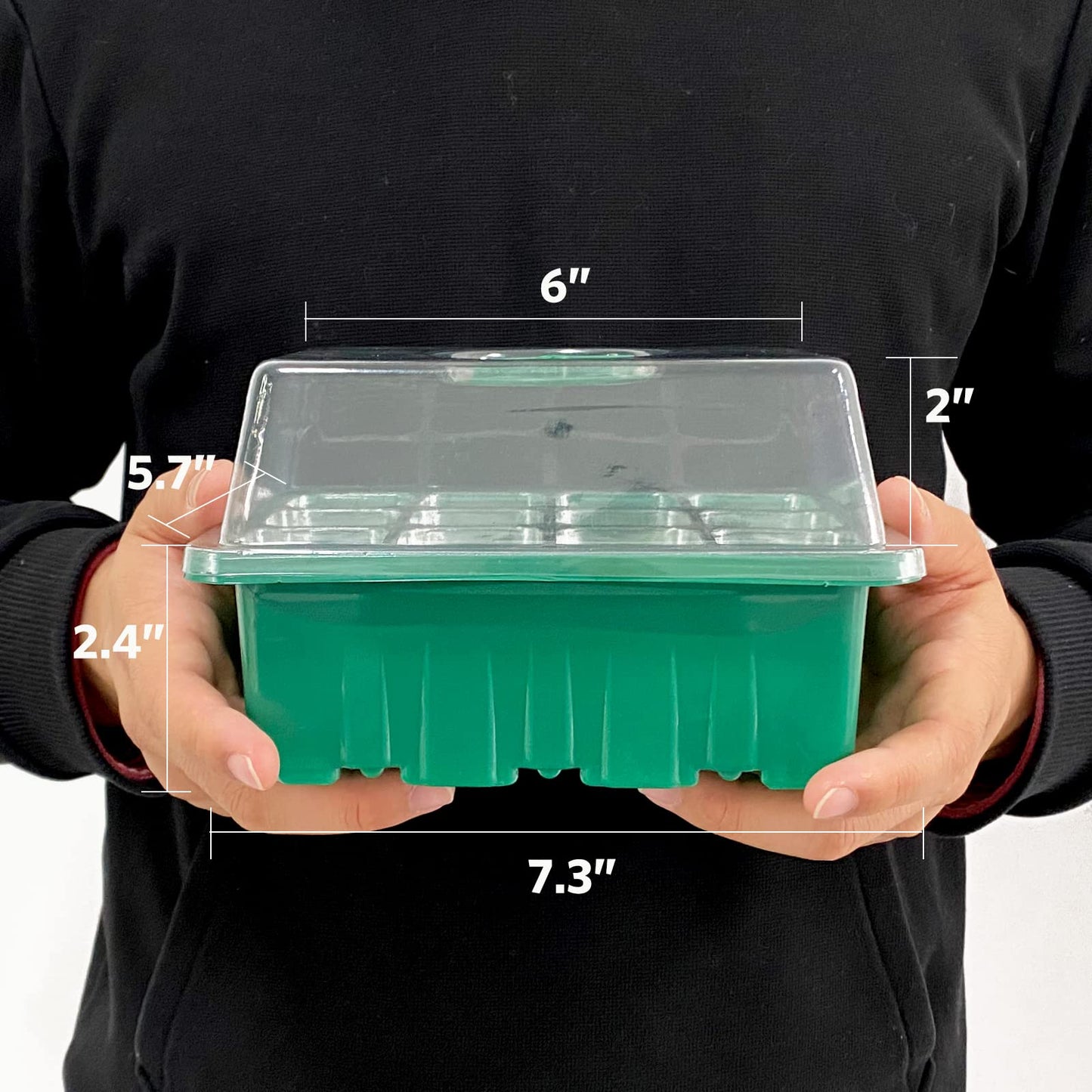 AUPETEK Seed Starter Tray with Heat Mat & 5 Pack with Humidity Domes, 60 Cell Trays Germination Station