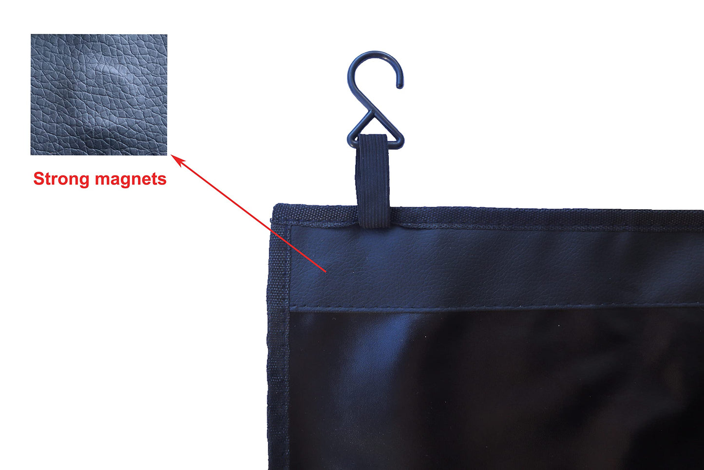 Magca Automotive Fender Covers 3Pcs Set, Magnetic PU Leather Mat for Mechanics, Fender Protector Mat for Repair Work, Large