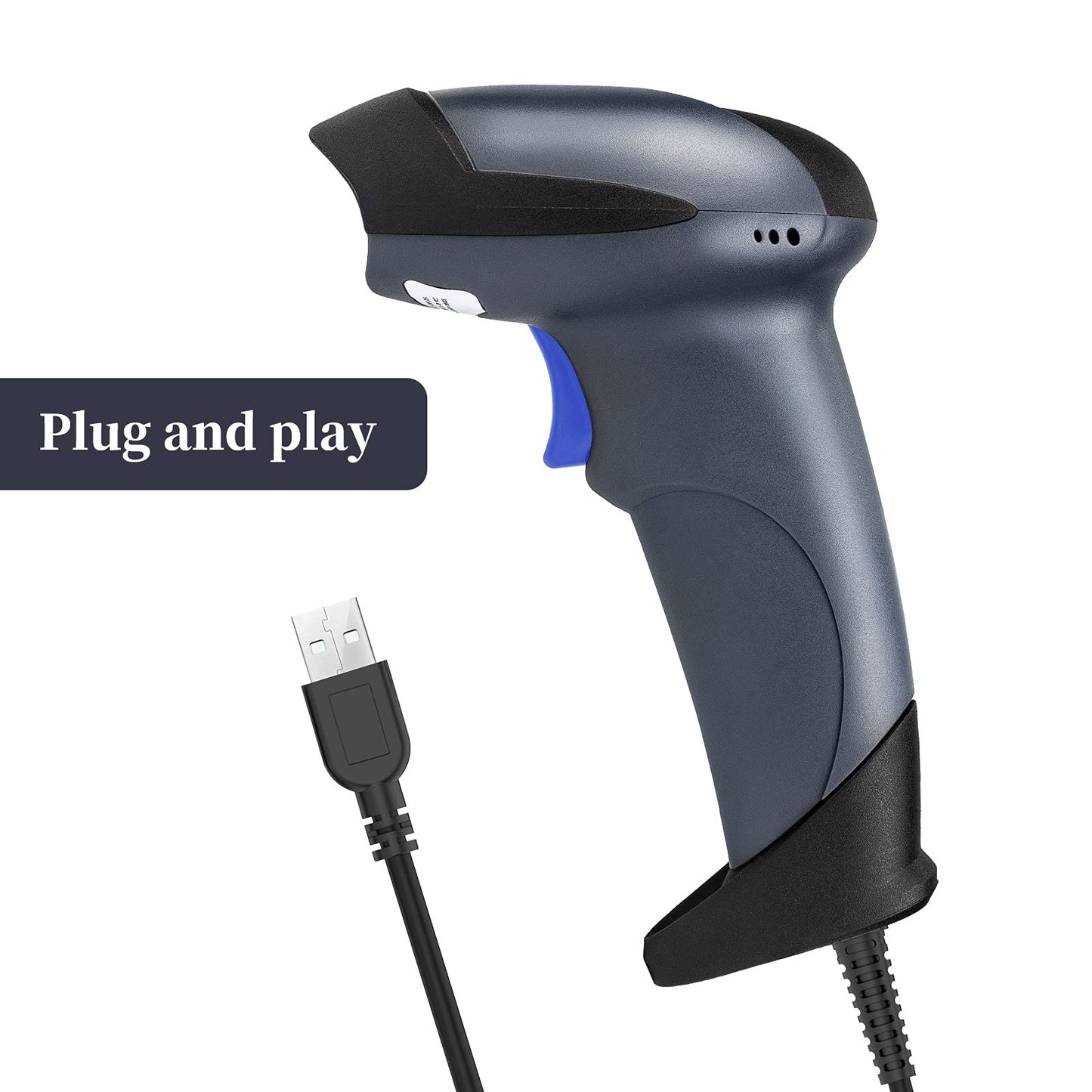 NETUM Wired QR Code Scanner, USB 1D 2D Handheld Barcode Scanner Compatible for Laptops, Computers, Cashier POS System (2D-M5S)